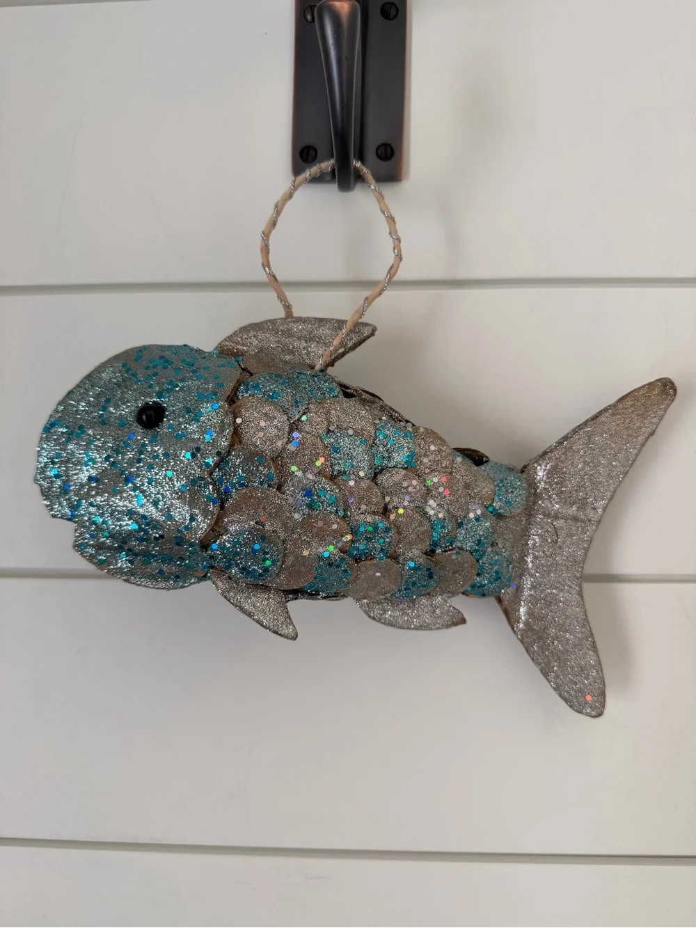 Coastal Glitter Fish Ornament